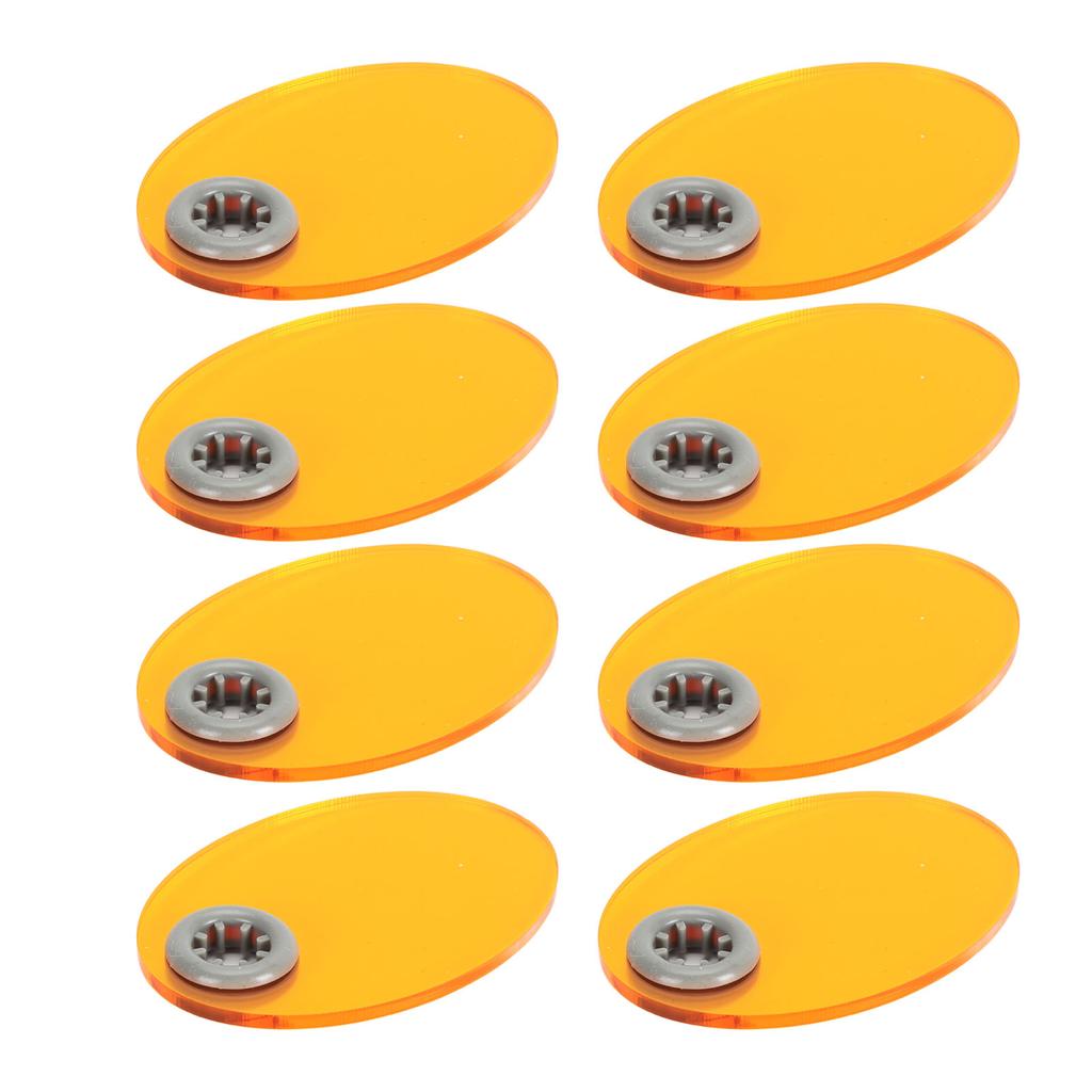 10pcs Dental Light Curing Shield Elliptical Shape Eye Protective Light Blocking Dental Light Curing