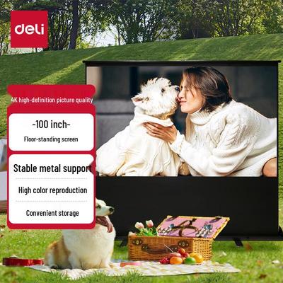 Deli 100 дюймов 16:Настенный проекционный экран 4K с 9-ю этажами