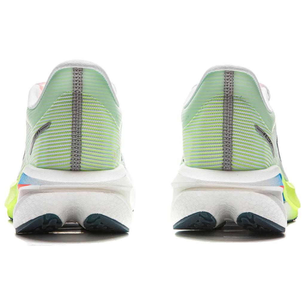 Li Ning Feidian 5 Challenger Сверхлегкая технология амортизации Беговые кроссовки Мужские кроссовки Стандартный-Белый Флуоресцентный-Ярко-зеленый ARMV001-19