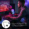 Игровой USB-конденсаторный микрофон Aokeo, подходящий для записи и стриминга, со светодиодной подсветкой, для ПК, Mac, PS4/5, подкастов, YouTube,