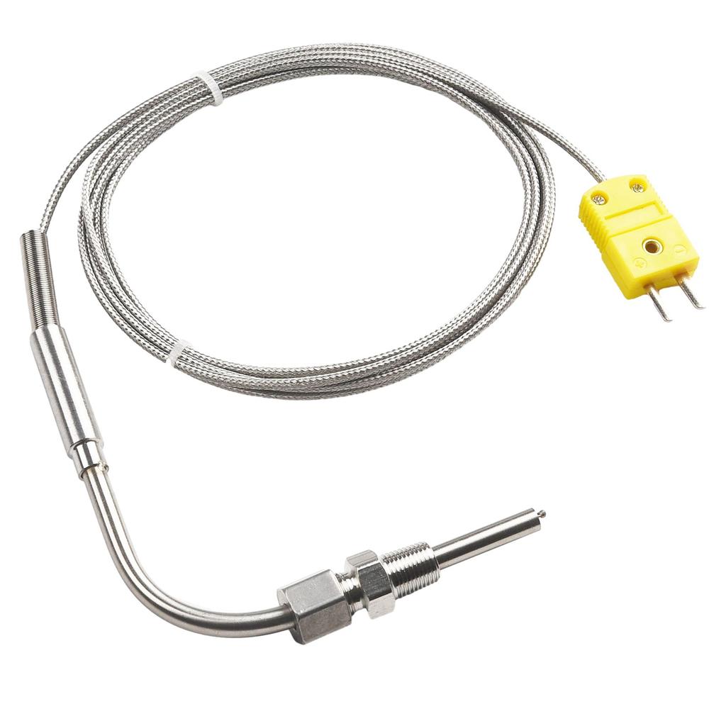 EGT K Type Thermocouple Exhaust Probe High Temperature Sensors 1/8" NPT Threads Adjustable Pressure Lock Mini K Type Connector
