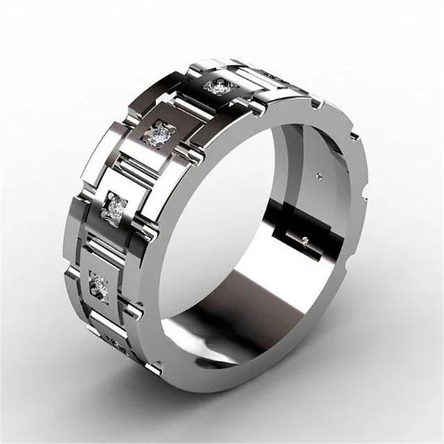 Крутой золотой цвет мужские кольца с рисунком дракона и кристаллами в виде животных панк-мужчины ювелирные изделия для вечеринки, свадьбы, аксессуары