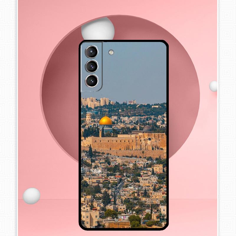 Чехол Купол Скалы Иерусалим для Samsung Galaxy S24 S23 Ultra S22 S20 FE S21 FE Note 10 20 S8 S9 S10 Plus