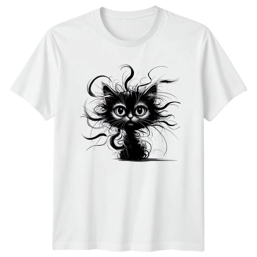 Easily Distracted Sarcastic Cat TShirt Funny Cats Animal And Her