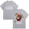 Hollow Knight Silksong Graphic Print Retro Tshirt Fashion Cartoon Hot Game Tshirt Casual Comfortable Loose Top Unisex
