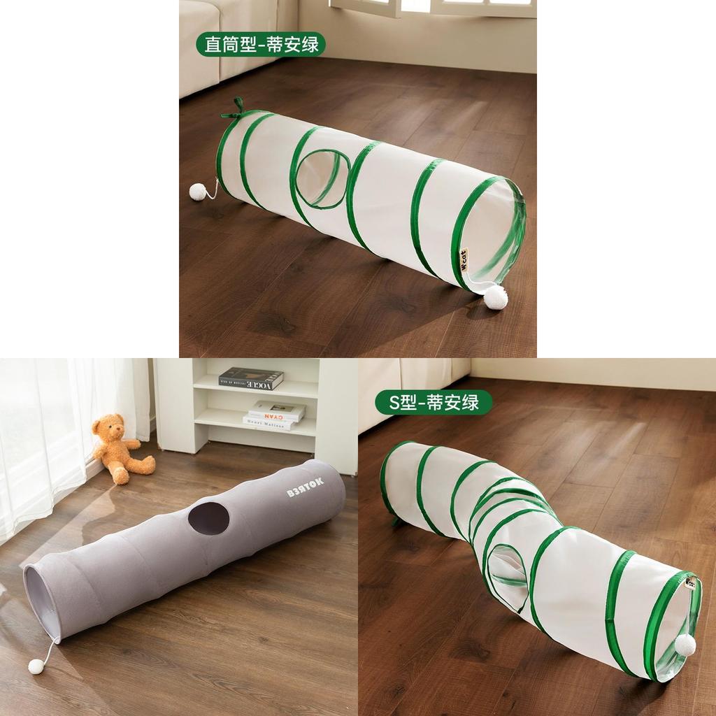 Pet Cat Tunnel Toy With Foldable Design For Indoor Play And Enrichment