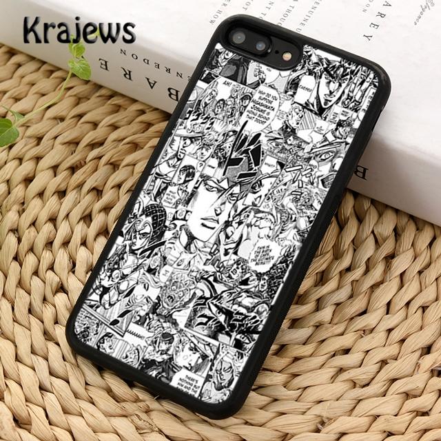 Krajews Чехол для телефона с аниме JoJo's Bizarre Adventure Для iPhone 16 15 14 plus XR XS 11 12 mini 13 pro max Fundas