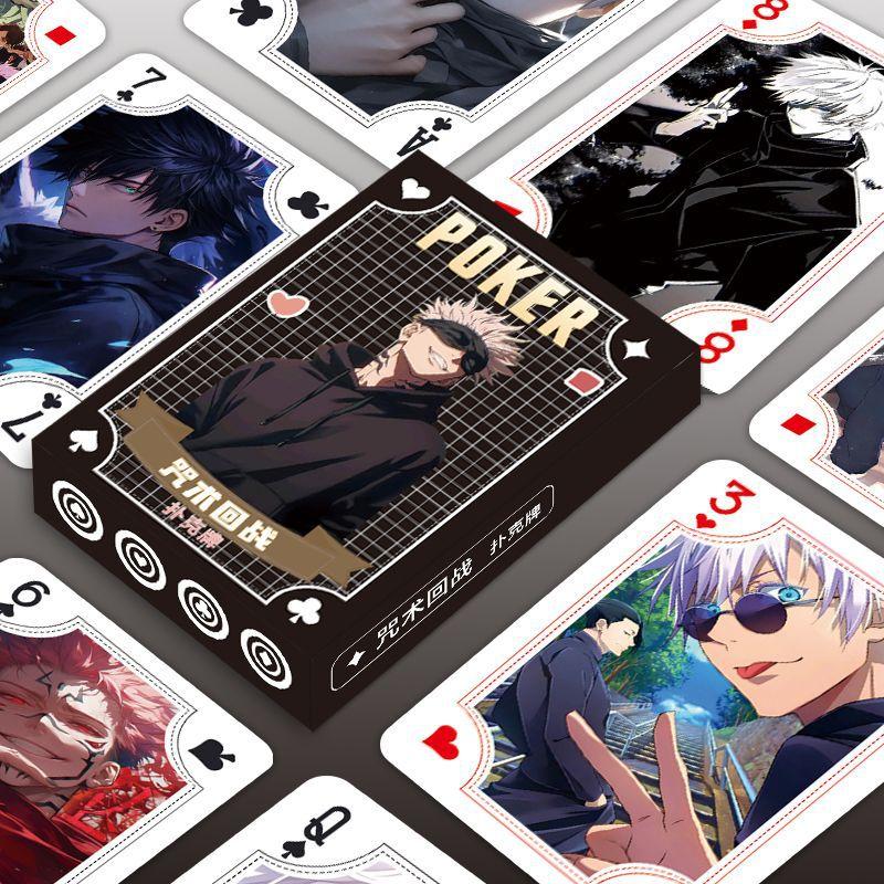 54 шт. Карты для игры Jujutsu Kaisen Годзё Сатору Гэто Сугуру Итадори Юдзи Покер Игрушка Коллекция Подарок на День Рождения