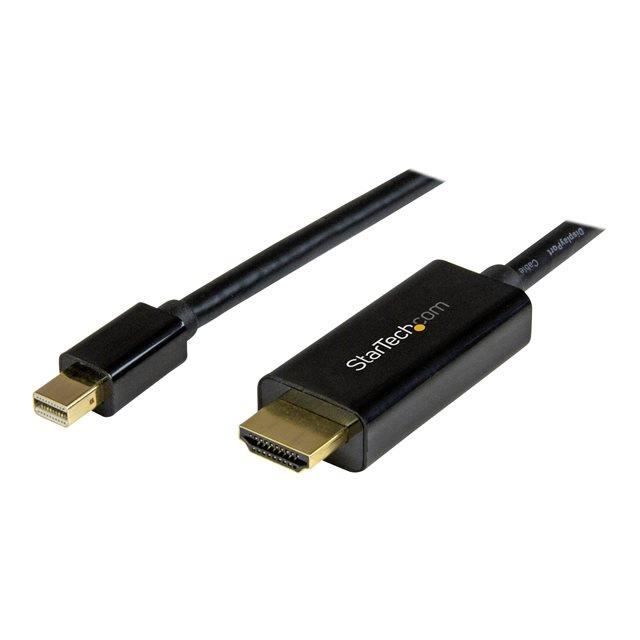 Кабель-адаптер Mini DisplayPort - HDMI - STARTECH.COM - 1 м - 4K - Черный - Папа/Папа