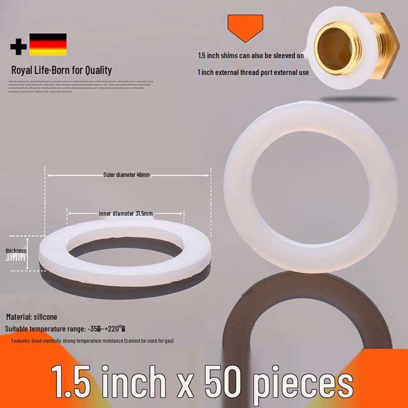 Силиконовая резиновая шайба 1 дюйм для водопроводных труб и счетчиков