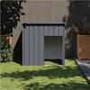 VidaXL Dog Niche with Roof, Dog Shelter, Pet Cage, Outdoor House Patio, Anthracite 172355