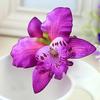 Women Headwear Fashion Jewelry Sand Beach Handmade Flower Gift Hair Pins Butterfly Orchid Hair Clips Fake Flower  Jewelry Accessory