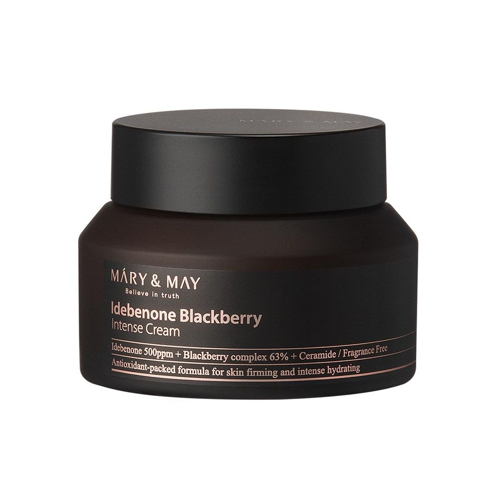 Mary&May Крем Idebenone+Blackberry Complex Intense Cream, увлажняющий, KBeauty, корейская косметика, образец