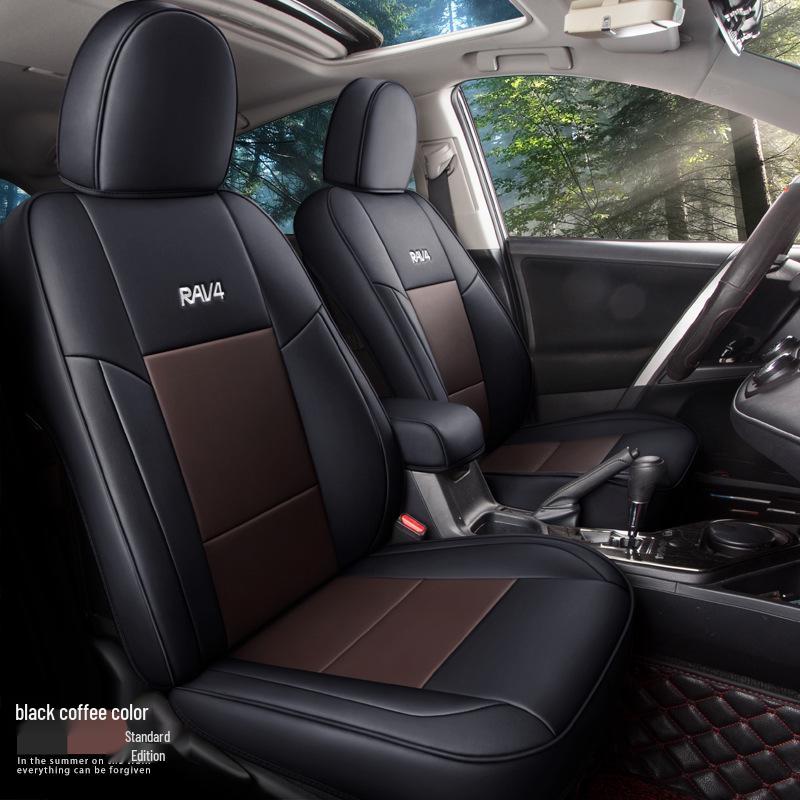 Спортивный чехол на сиденье из натуральной кожи NT для Toyota RAV4 - Подходит для любого сезона