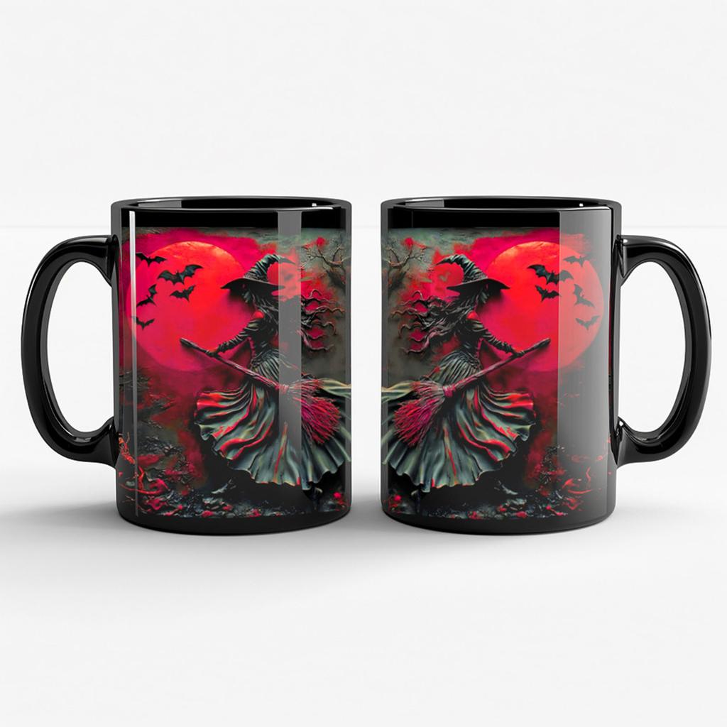 Halloween 3D Witch Mug Ceramic Coffee Cup With Spooky Design Halloween Gift Coffee Cup For Party Decor Gift