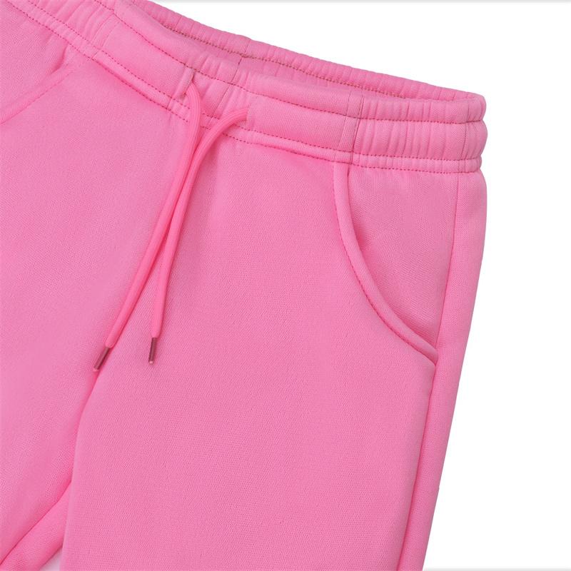 Новый модный комплект из 2 предметов для девочек, свитер с капюшоном и спортивные штаны с принтом мультяшного единорога, повседневная теплая спортивная одежда на флисовой подкладке для осени/зимы