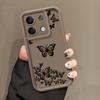 Fashion Butterfly Phone Shell For Xiaomi 13T 11T Pro Poco F6 Pro X6 M6 X5 Pro Redmi Note 13 12 11 10 Pro Max Shockproof Soft Matte Silicone Case Cover