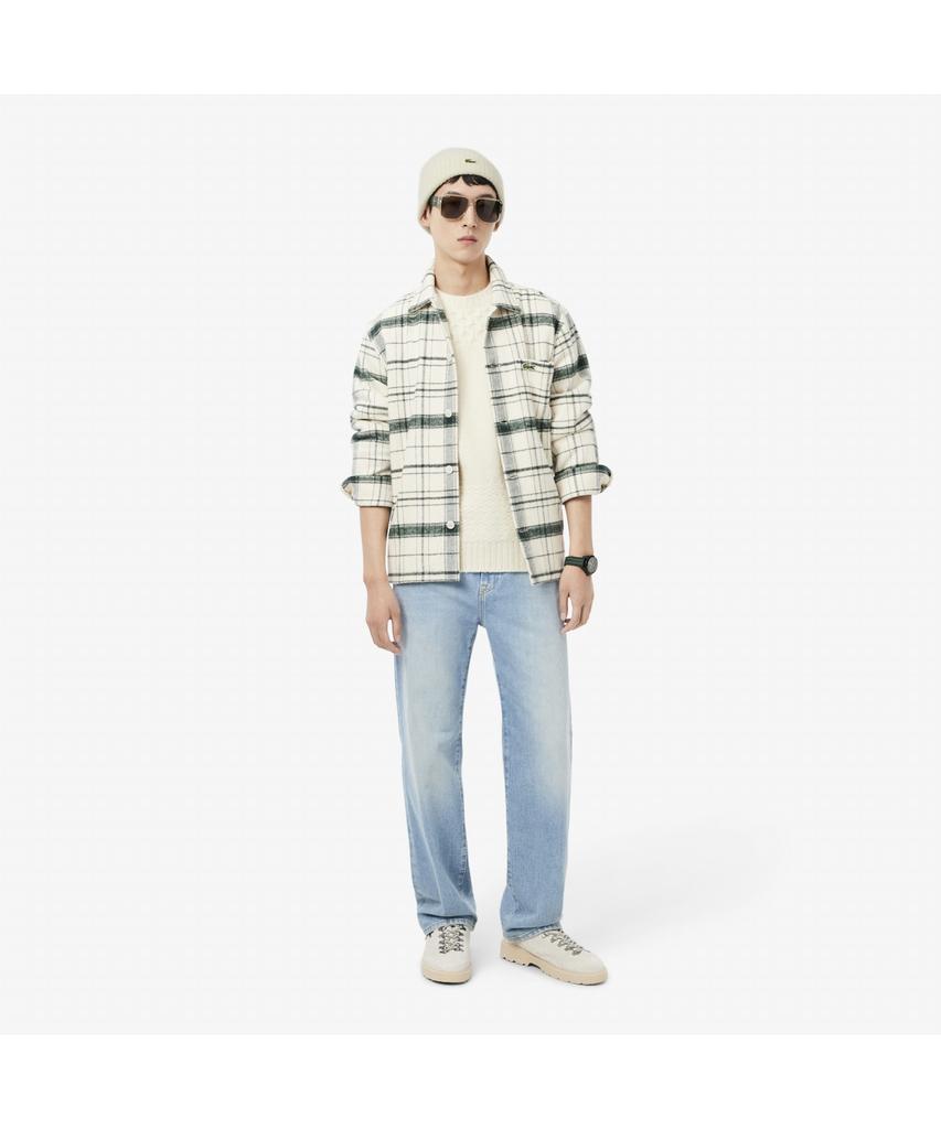 LACOSTE Мужская культовая вязаная шерстяная шапка-бини Rb8203-55N Xfj