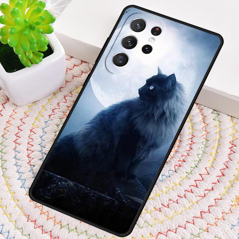 Аниме Лунный Кот Чехол для Телефона для Samsung Galaxy note 10 pro S26 Ultra S23 S24 FE S25 S21 S22 PLUS ударопрочный Чехол