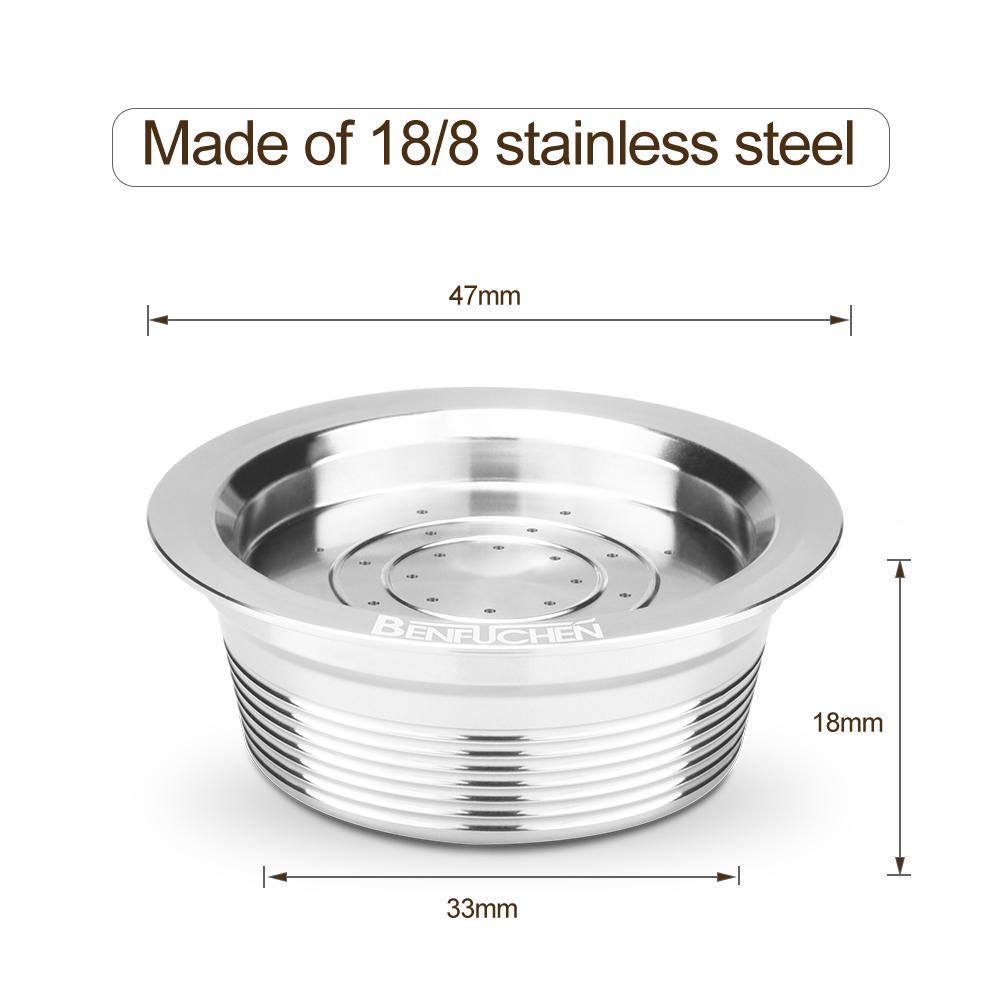 Многоразовые кофейные капсулы из нержавеющей стали. Многоразовые кофейные капсулы. Фильтр для чашек, совместимый с LAVAZZA.