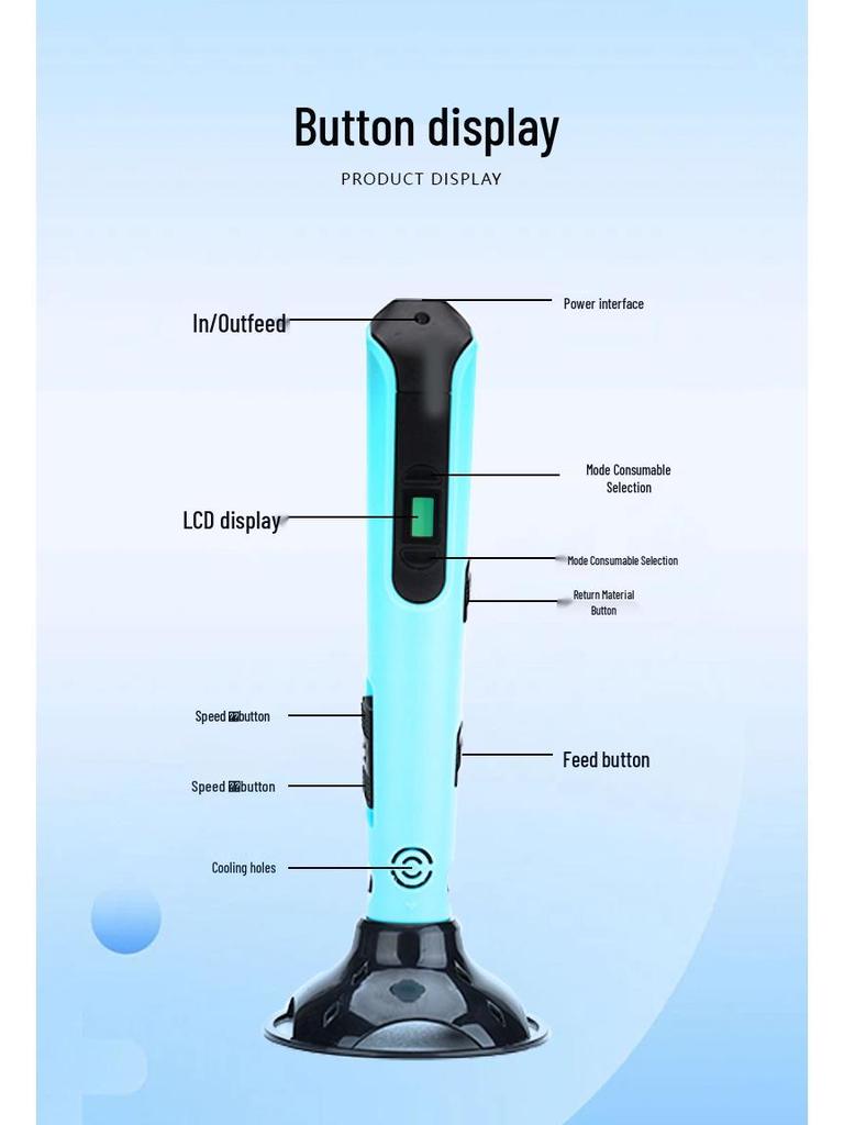 Детская образовательная 3D-ручка для создания искусства и граффити