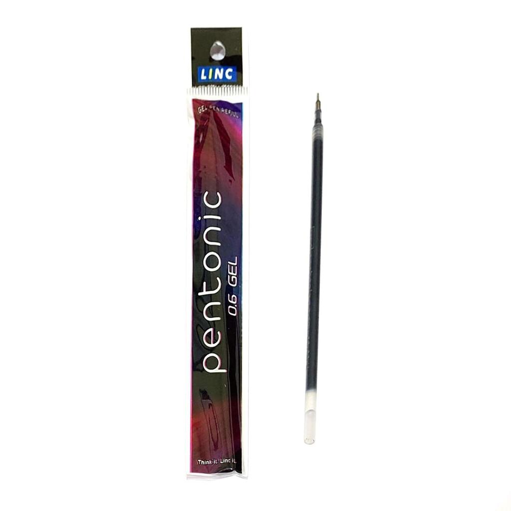 Pentonic 0.7mm Gel Pen & Refill Combo Pack | Black Ink | 10 Pens + 10 Refills for Office, Home & School