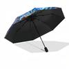 1pc Dragon Ball Z Goku Super Saiyan Blue Automatic Folding Umbrella Portable 3-Fold Design, 8-Bone Iron Frame Outdoor Umbrella, Perfect Gift for Fans,