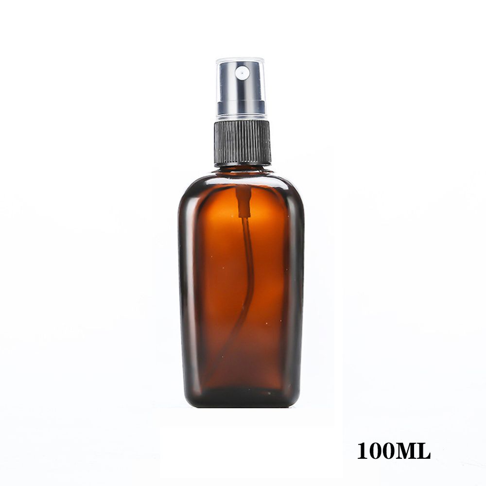 Portable Travel Refillable Accessories Brown Spray Bottle Glass Container Refillable Bottle