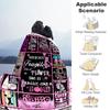 Pink Cheerleading4554 Customize Text Blanket Cozy Customizable Blanket Warmthful Decor Suitable for Nap Bed Home Decor Sofa Four Seasons Universal