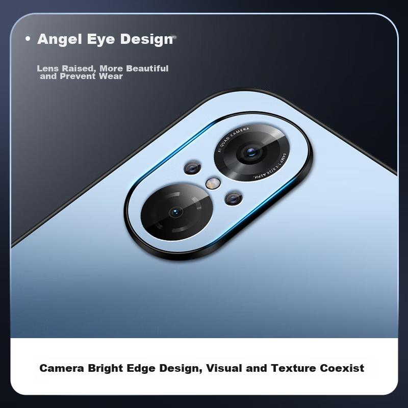 Huawei Nova9se Phone Case, Nova9se Protective Cover, AG Frosted Lens Full Protection, Real Machine Feel, Simple Style, Shockproof,n, Sapphire Blue