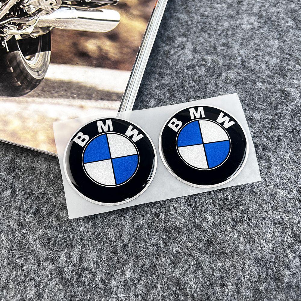 IQJD2 Car Steering Wheel Stickers Motorcycle Body Hub Decorative Sticker For BMW M Power Performance For BMW 50th Auto Car Accessory