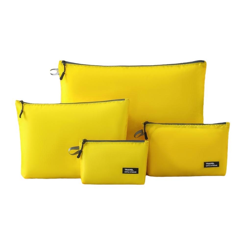 4Pcs/set Ultralight Clothing Storage Bag Water-Resistant Foldable Travel Organiser Pouch Space Saving Waterproof