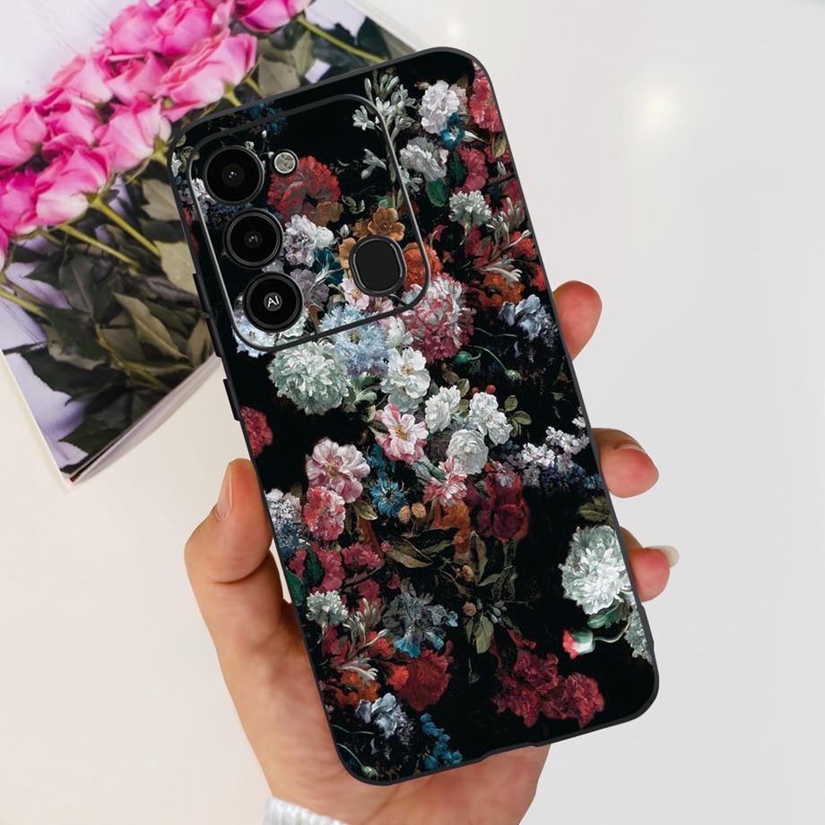 For Tecno Spark 8c spark8 Phone Case Spark GO 2022 Back Cover Matte Soft TPU Silicone Bumper Child Fashion Cartoon Pattern Funda