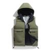 2025 пуховый хлопковый жилет мужской осенне-зимний повседневный жилет жилет зимний теплый жилет большой размер утолщенная модная куртка