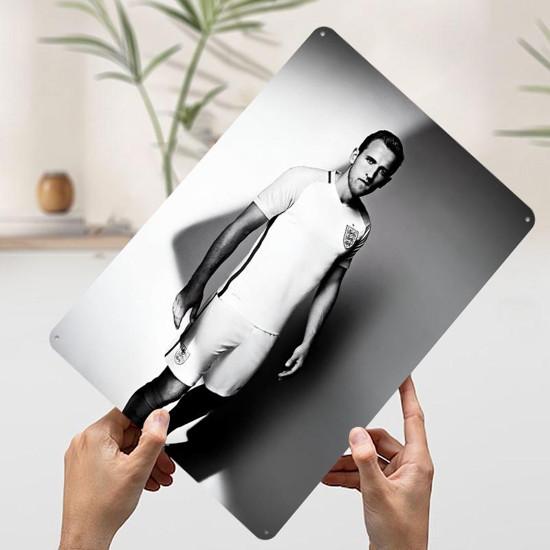 Harry Kane Tinplate Poster Customized Wall Art Vintage Metal Signs Retro Tin Plaque for Bedroom Decoration Room Accessories Home
