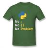 Футболка с дизайном на тему языка программирования Python для программиста Homme Футболка с круглым вырезом Camiseta