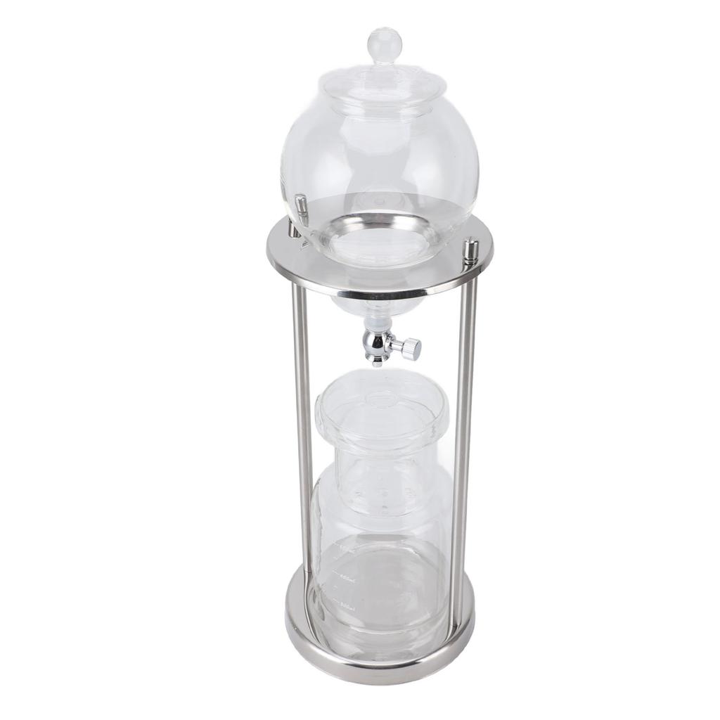 Кофеварка для приготовления холодного кофе Ice Cold Brew Dripper из нержавеющей стали, стакан, 5–8 чашек, 600 мл, башня для приготовления холодного кофе для дома