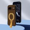 Премиальный чехол-книжка из ПУ-кожи с магнитной подставкой-кольцом для Google Pixel 7a, деловой стиль, защитная крышка