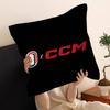 CCM Хоккей Цветной Логотип Спортивный Силуэт Стежок Счастливый Дракон Наволочка Чехол для Подушки на Диван Декор Комнаты Подарок Ребенку