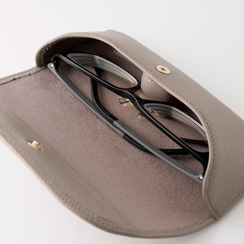 Чехол-футляр для очков, Серо-бежевый, OSL-5402