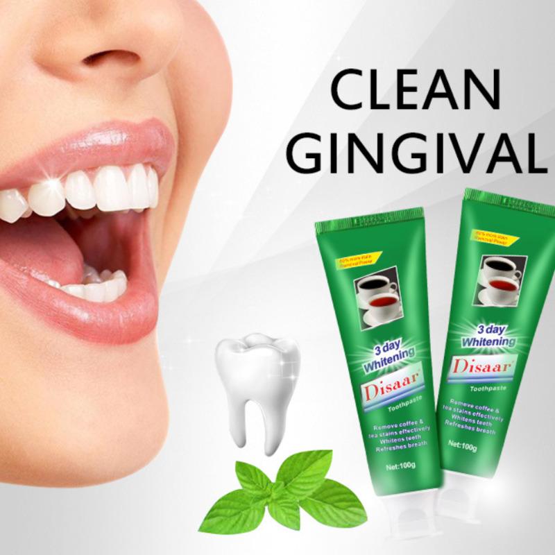 Disaar 100g/pc Exquisite Girl 3 Day Whitening Toothpaste Softening Stubborn Teeth Stains Toothpastes Micro-Heat Techremoves Touch Stain