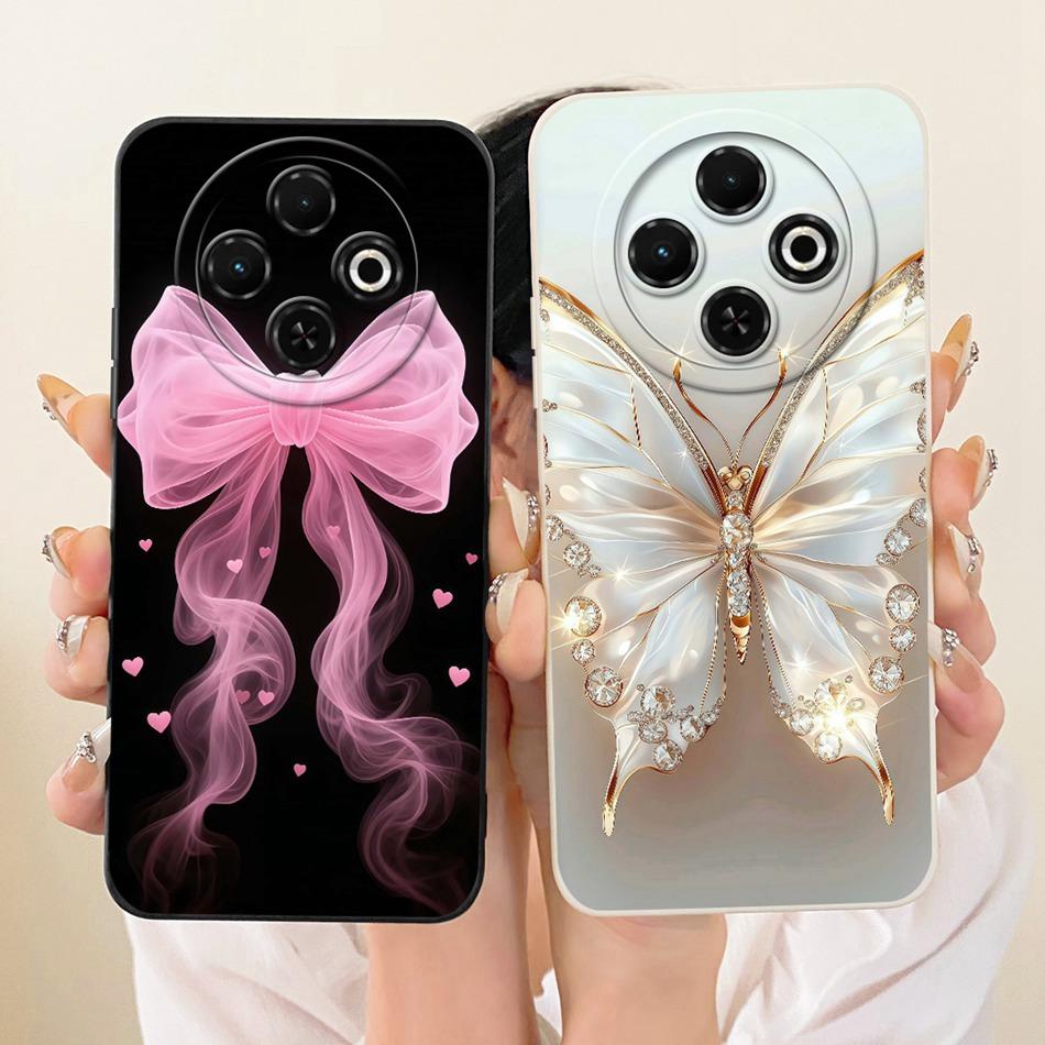 For Tecno Spark 30C 30 4G 30Pro Cute Cat Flower Butterfly Cartoon Phone Case For Spark30 Pro 30C Shockproof Soft Silicone Cases