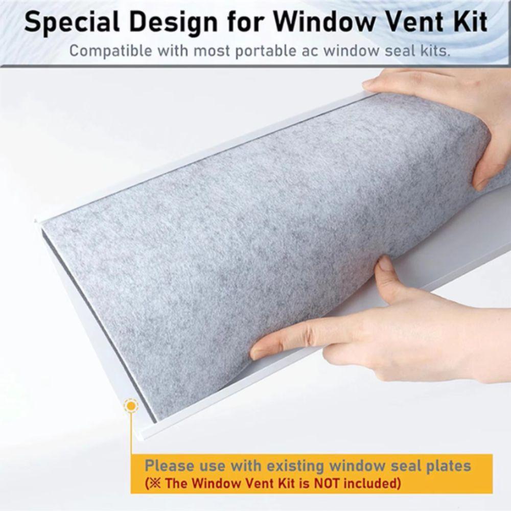 Insulation Vent Kit Noise Reducing Panels Adjustable AC Window Sealed Kits Outdoor Use