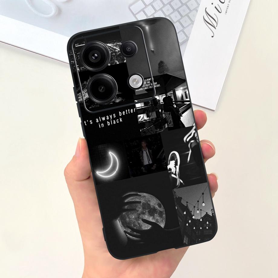 For Poco X6 Pro Case X6Pro Bumper TPU Silicone Soft Shockproof Back Cover for Xiaomi Poco X6 Pro Case Funda Jelly Fashion Print