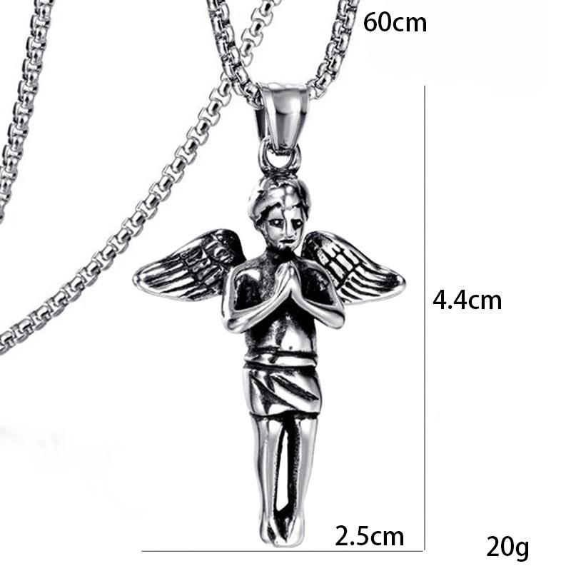 Персонализированное модное брендовое ожерелье с подвеской Little Angel, хип-хоп, рэп, мужское и женское ожерелье с подвеской Chubi Cross