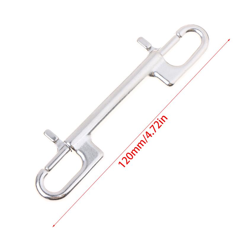 Dual Head D Ring Marine Snap Hook Clip Swivel Bolt Stainless Steel Heavy Duty for Diving Underwater Use