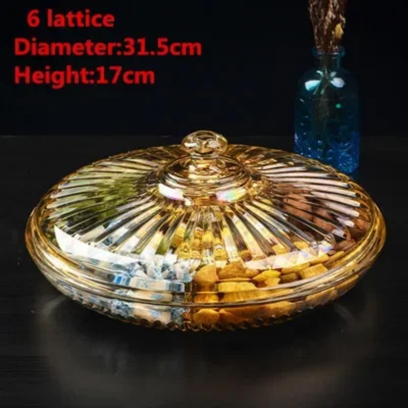 Фруктовая ваза для сухих конфет, сахар, закуски, орехи, арахис, консервная банка, коробка с крышкой, пластиковый поднос для безделушек, прозрачная акриловая тарелка