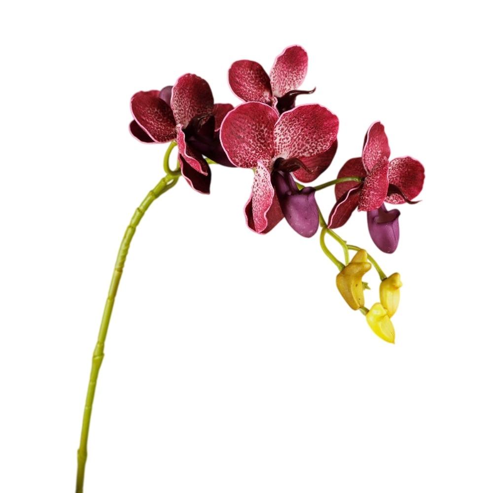 67cm 26.38in Artificial Butterfly Orchid Branch Plastic Fake Flowers Outdoor Garden Decor