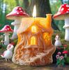 3D DIY Magic Cube Домик Свеча Силиконовая Форма Эльф Дерево Домик Свеча Форма Забавный Замок Дымоход Домик Смола Бетон Гипсовая Форма