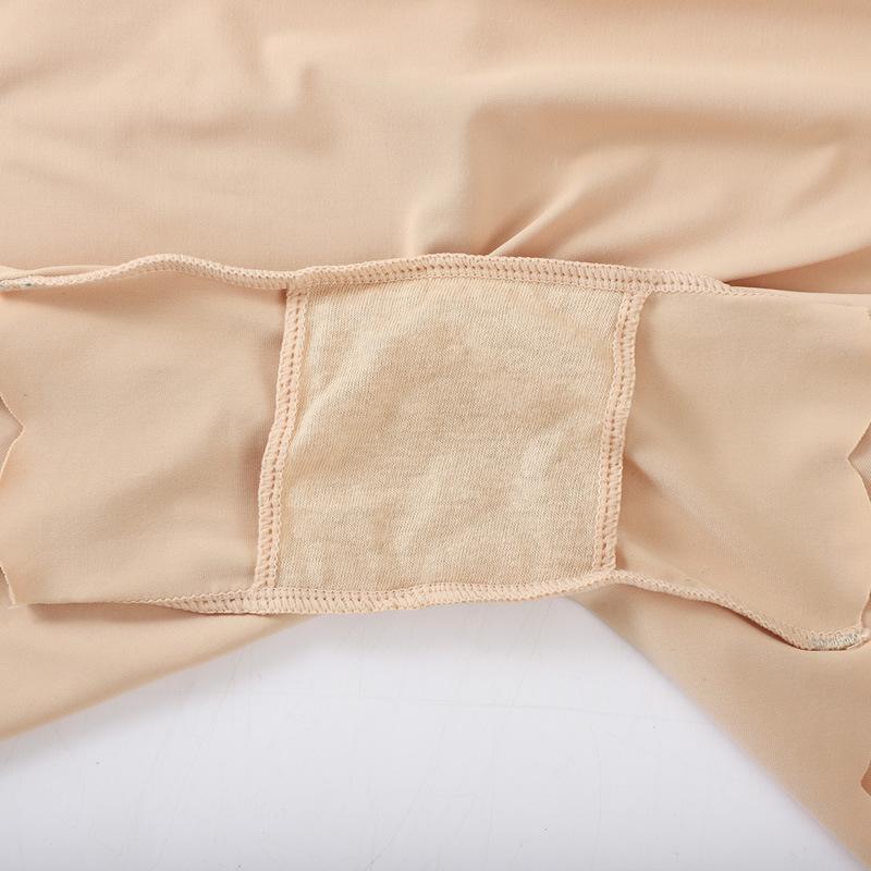 Sexy Lace Edge Ladies Ice Silk Solid Color Smooth Boxer Pants Seamless Elastic Large Size Women's Anti-skid Safety Pants EMA